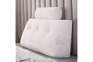 Gpround Wedge Headboard Pillows + 2 Head Roll Pillow Bed Wedge Pillow for Headboard Large Bolster for Bed Rest Reading Pillows Backrest Pillows for Sitting in Bed Backrest Positioning Support