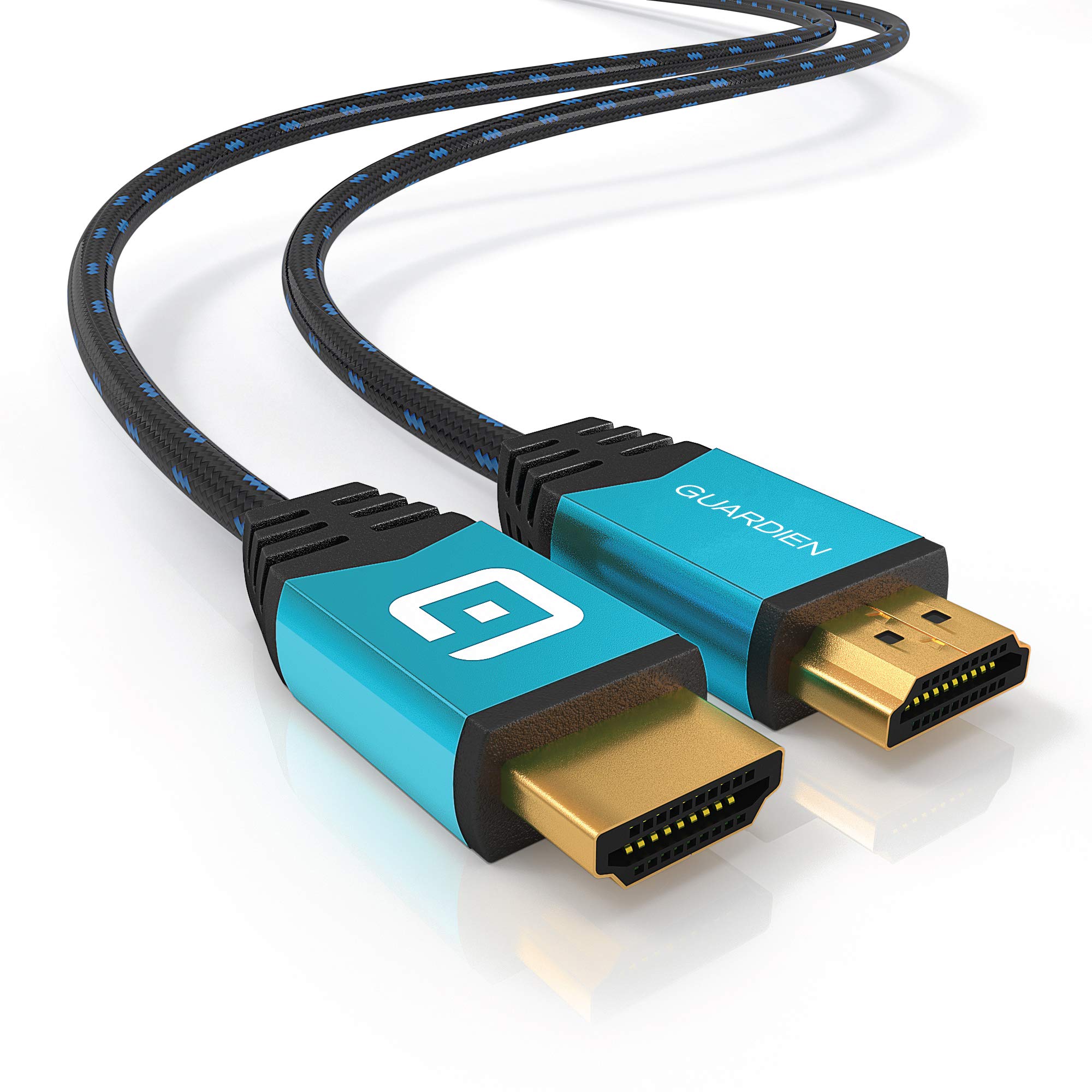 Guardian 0,6m HDMI Kabel / kompatibel mit HDMI 2.0a/b, 2.0, 1.4a (Ultra HD, 4K, 3D, Full HD, 1080p, HDR, ARC, Highspeed mit Ethernet)