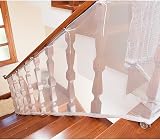 Revanom 9.8ft White Child Safety Net for Balconies Stairs Outdoor Indoor view 2