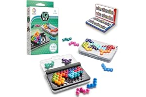 SmartGames IQ Six Pro Travel Game for Kids and Adults, a Skill-Building Brain Game - Brain Teaser for Ages 8 & Up, 120 Challenges in Travel-Friendly Case