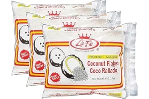 La Fe Sweetened Coconut Flakes 8oz - 3 Pack - Coco Rallado