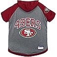 Pets First NFL San Francisco 49ers Hoodie for Dogs & Cats. | NFL Football Licensed Dog Hoody Tee Shirt, Medium | Sports Hoody T-Shirt for Pets | Licensed Sporty Dog Shirt