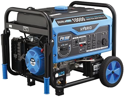 Pulsar 10, 000W Dual Fuel Portable Generator with Switch & Go ...