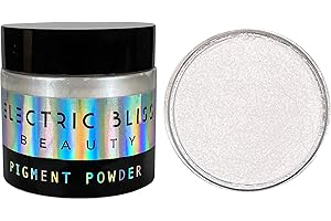 ELECTRIC BLISS BEAUTY 1 oz - Pearl White Mica Powder - Cosmetic Grade - 25 Colors Available, Use for Cosmetics, Slime, Candles, Paints, Bath Bombs, Epoxy Resin, Soap, Clay, Nail Art, Jewelry (Pearl White)