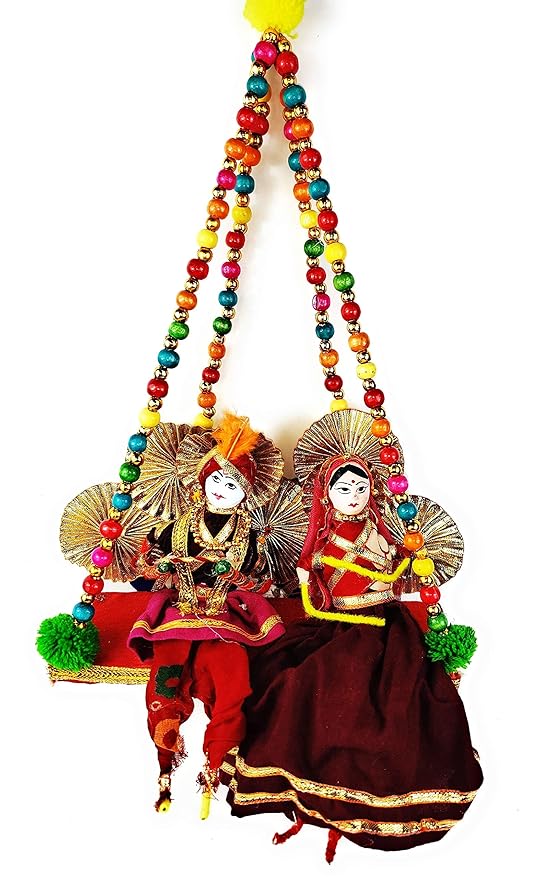 Buy JH Gallery Handmade Recycled Material Radha Krishna Door Hangings