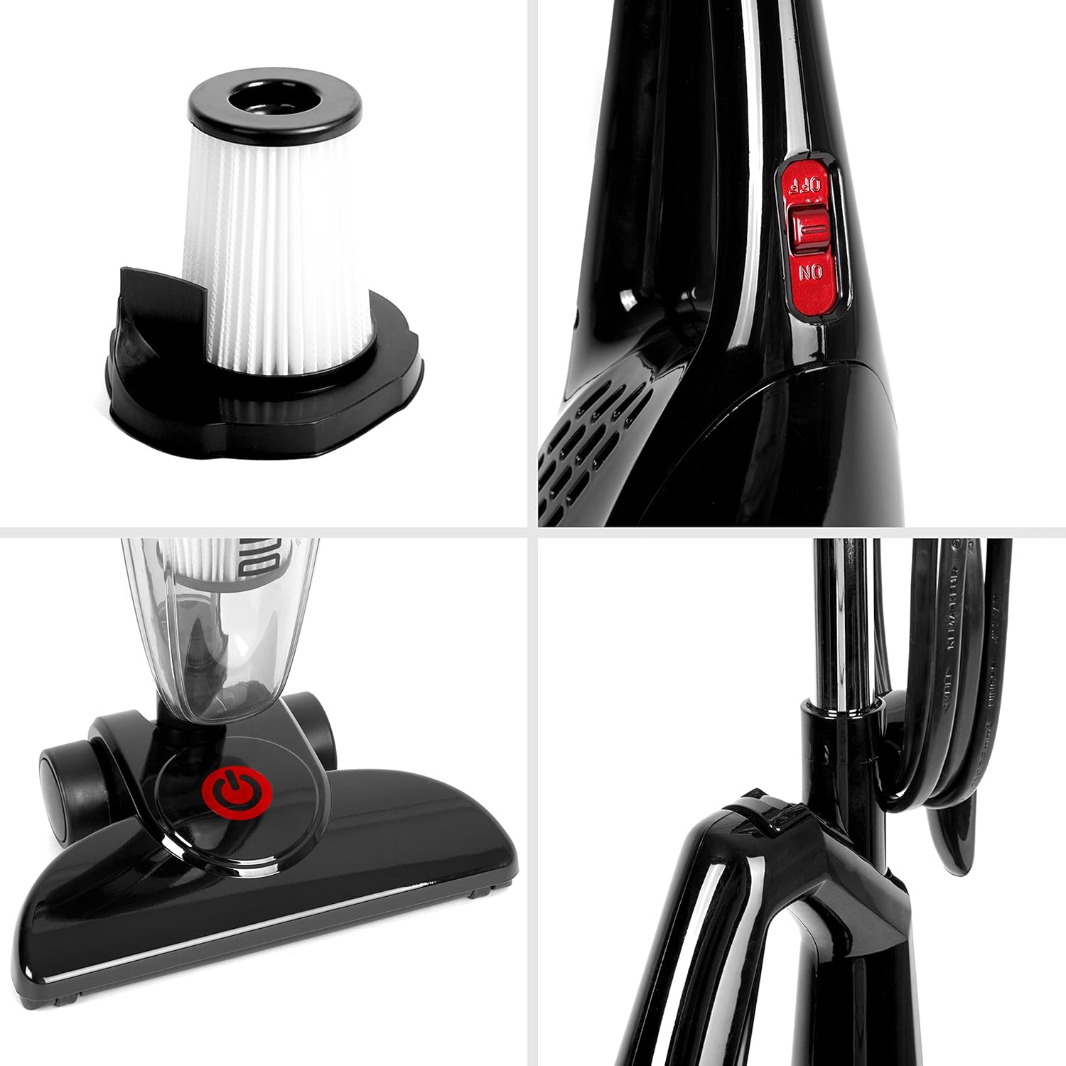 Duronic NEW VC7 Upright Stick Vacuum Cleaner Hand Held Corded HEPA