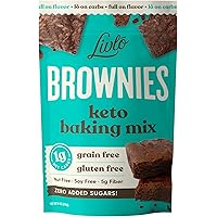 Livlo Keto Brownie Baking Mix - Just 1g Net Carb - Sugar Free & Gluten Free Keto Desserts, Sweets & Treats - Low Carb…