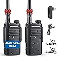 BAOFENG MP31 GMRS Radio Handheld Two Way Radio, Waterproof Rechargeable Walkie Talkies with NOAA Scanning & Receiving, GMRS Repeater Capable, 2-in-1 Type-C Charging Cable, Earpieces, 2 Pack