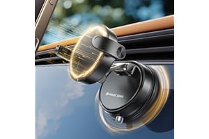 MAGIC JOHN for Car Phone Holder [2500gf Magnetic], 360° Rotation, Dual-Locking Clamping, Ultra-Strong Suction, Phone Holders 