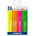 Staedtler Textsurfer Classic Highlighter 4 Color Set of Rainbow Colors, 364PWP4
