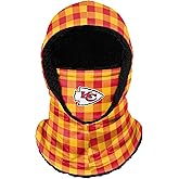 NFL Team Logo Plaid Hooded Gaiter Balaclava Face Cover