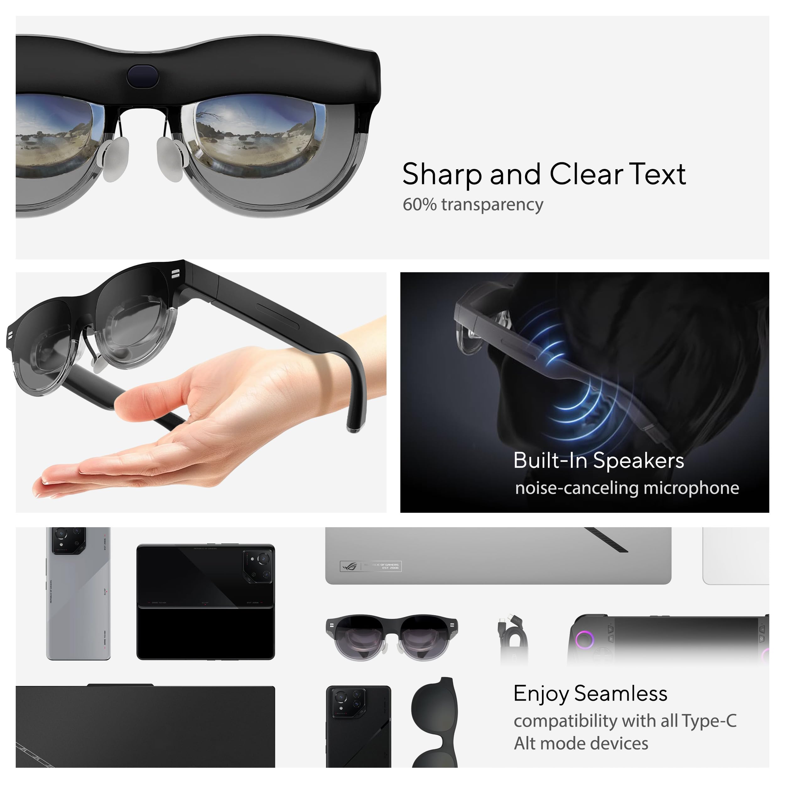 ASUS AirVision M1 Smart AR Glasses - 100
