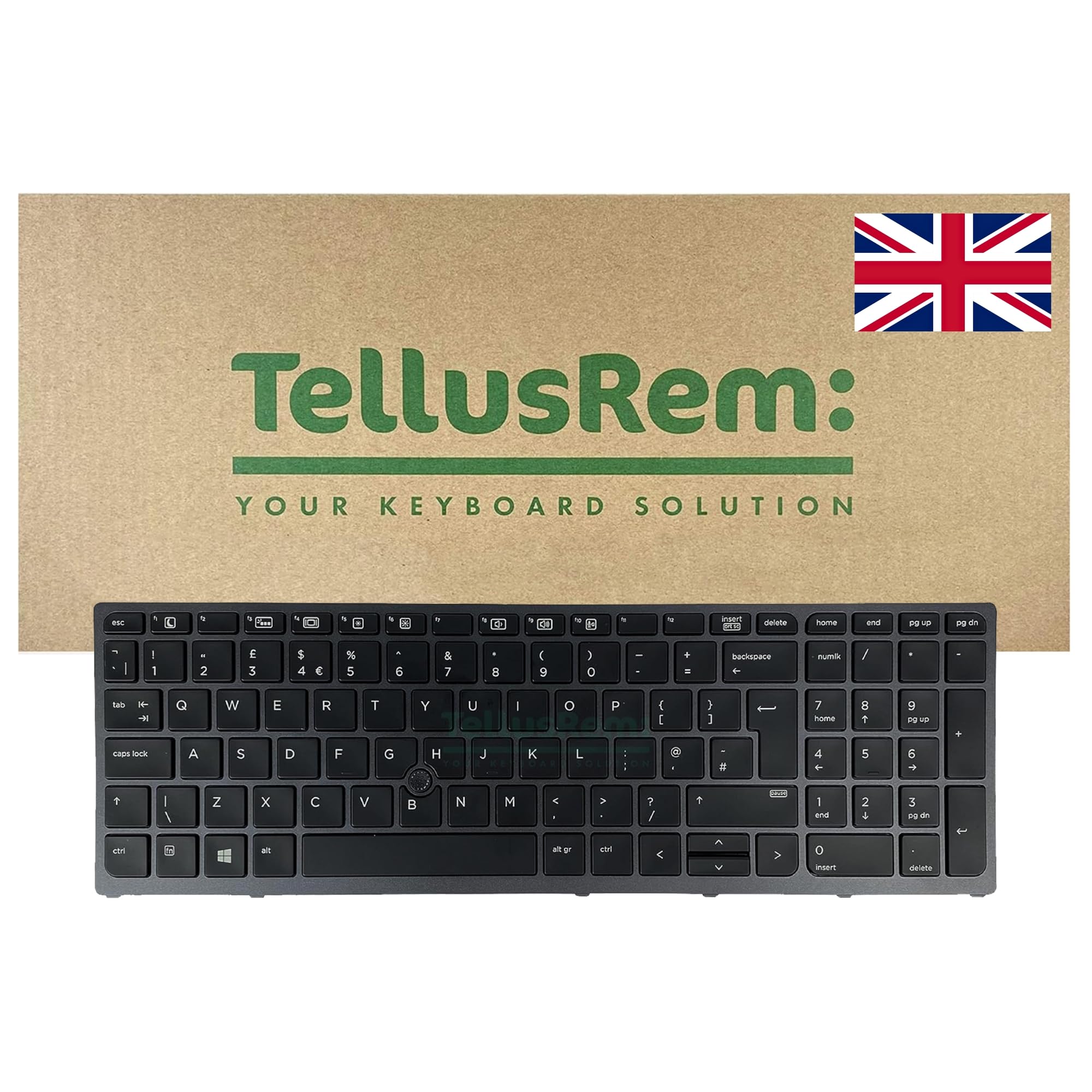 replacement UK backlit keyboard for HP