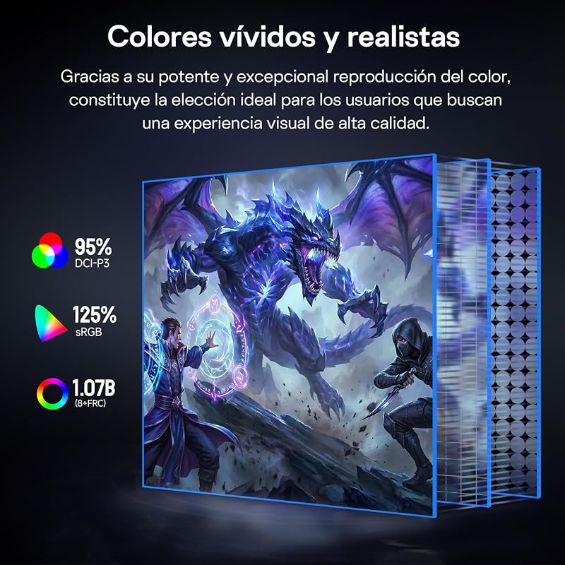 Monitor Gaming 27 Pulgadas QHD IPS 200Hz(OC 220Hz), 1 ms MPRT