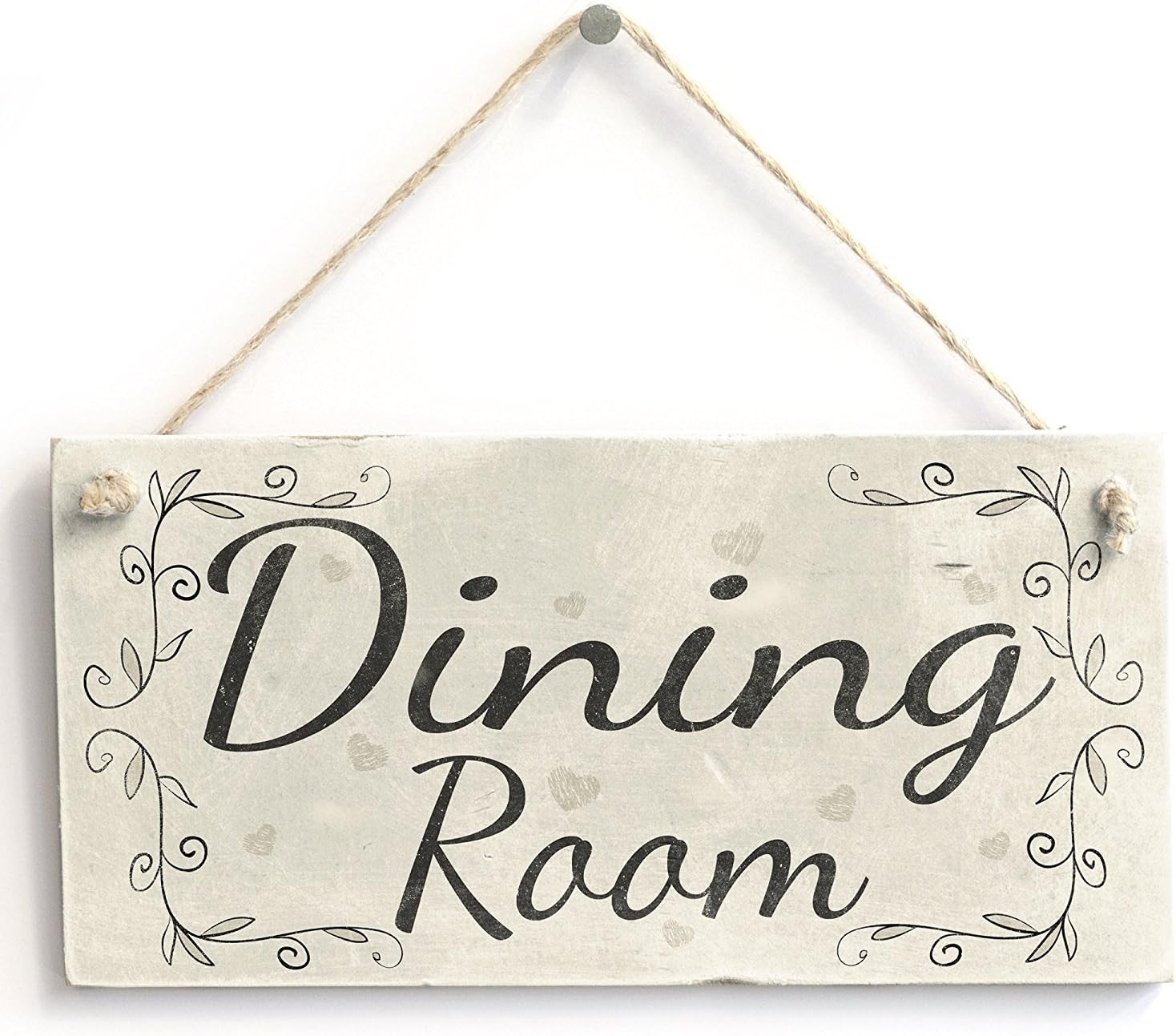 Meijiafei Dining Room - Country Style PVC Decor Door Or Wall Sign/Plaque 10"x5"