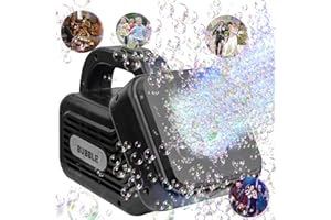 PYCOAL Bubble Machine for Kids, Upgrade Automatic Bubble Machine Portable Bubble Maker Outdoor Bubble Machine for Dogs Pets, Electric Bubble Blower Machine for Parties, Birthday, Wedding, Camping