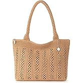 The Sak Crafted Classics Tote Bag - Hand Crochet Women's Purse For Everyday, Travel, Beach Bag - Carryall Shoulder Bag Straps