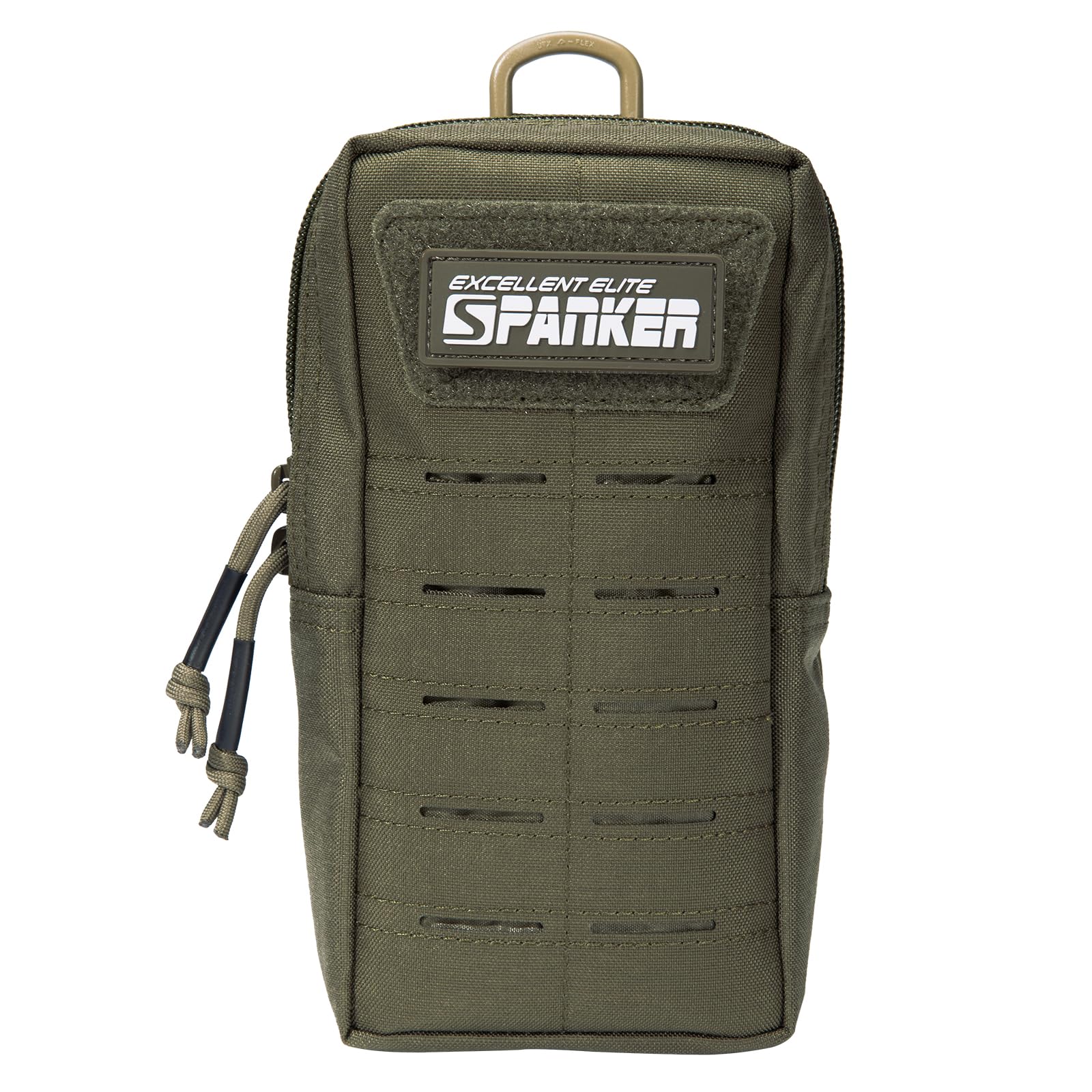 EXCELLENT ELITE SPANKER Nylon Molle Pouch Laser Cutting Design EDC Small Utility Pouch Tactical Compact Organizer Pouch(RGN)