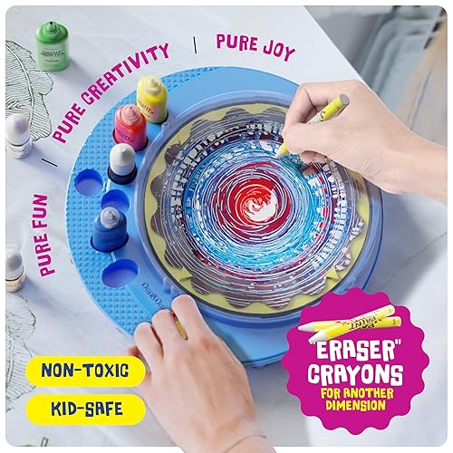 Dan&Darci Paint Spin Art Machine Kit for Kids Arts Crafts for Boys  Girls Ages Art Craft Se