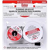 Oatay Plumbing Solder Kit, 1/4 lb solder and 1.7 oz flux | Soldering Supplies, Flux Kits, Pipe Soldering Supplies, Oatey H-20-5 Series 50691 Professional Grade Flux