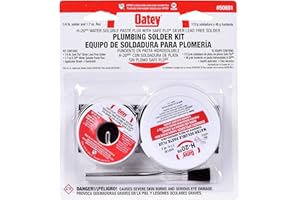 OATEY Oatay Plumbing Solder Kit, 1/4 lb solder and 1.7 oz flux
