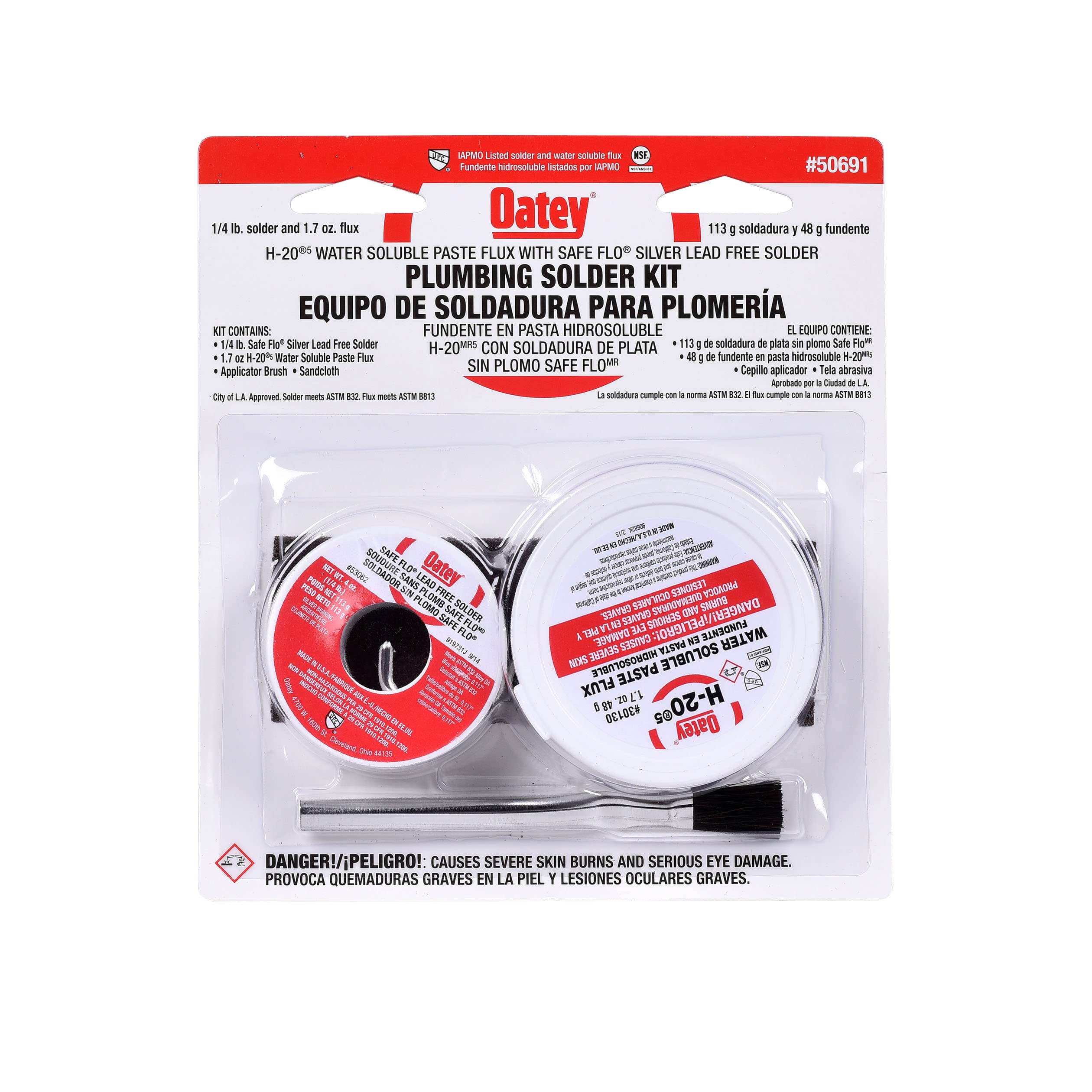 Photo 1 of Oatay Plumbing Solder Kit, 1/4 lb solder and 1.7 oz flux