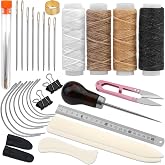 Book Binding Kits Bookbinding Kit Book Binding Materials Bone Folder Tool | 33 Pcs Paper Folding Tool Book Binding Supplies with Sewing Needle Waxed Thread Steel Ruler Awl for Bookbinding