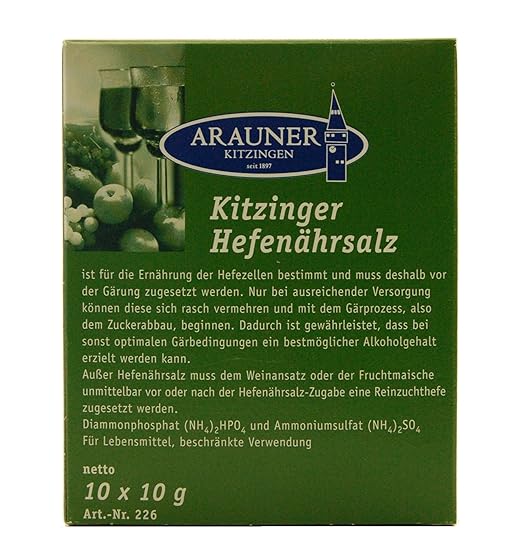 Arauner Kitzinger Hefenährsalz, 10x10g