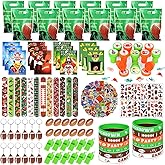 KISPATTI Football Party Favors, 158PCS Football Themed Birthday Party Favors with Silicone Bracelets Keychain Notebooks and Mini Footballs, Goodie Bags Stuffers Football Gift Bags Party Supplies