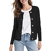 Urban CoCo Women's Long Sleeve Cardigan Sweater Button Down Open Front Knit Sweaters Jacket Outfits