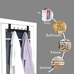Dseap Over The Door Hook Hanger - 6 Hooks Over Door