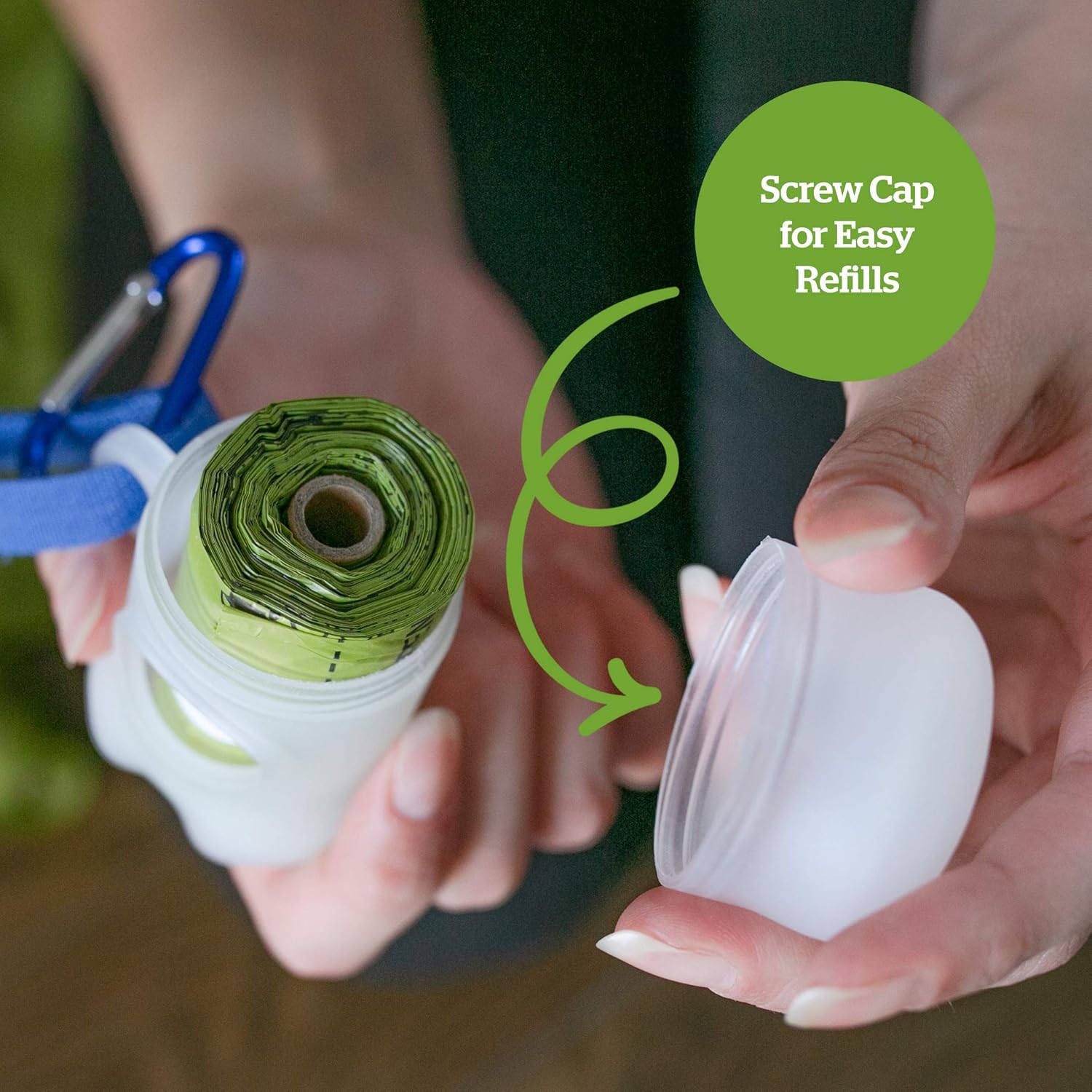 Pogi's Poop Bag Dispenser - Includes 1 Roll (15 Dog Poop Bags) - Scented, Leak-Proof, Earth-Friendly Poop Bags for Dogs : Pet Supplies