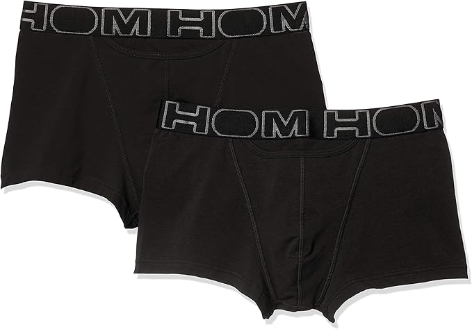Amazon Co Jp オム ボクサーパンツ Hom Boxerlines Ho1 2枚セット メンズ ブラック Eu L 日本サイズxl相当 服 ファッション小物