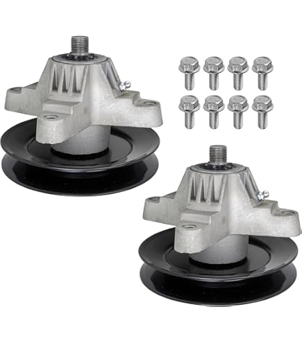 Amazon.com : Caltric 2 Set Spindle Assemblies W/Pulley Compatible