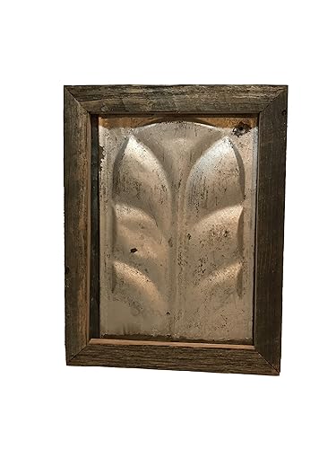 Amazon Com Framed Farmhouse Antique Ceiling Tin Rustic Reclaimed
