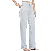 Willit Women's Cotton Sweatpants Yoga Lounge Open Bottom Sports Pants Straight Leg Casual Pants with Pockets
