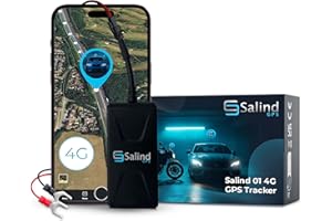 SALIND GPS Tracker for Vehicles, Motorcycles, Trucks and More - Direct Connection to Vehicle Battery (9-75V) - 4G LTE Car GPS