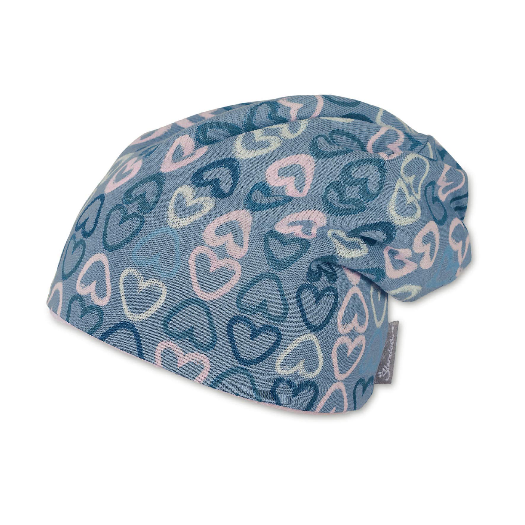 Sterntaler Baby Girls Bonnet À Mtif De Coeur Pour Filles, Âge: 4-5 Mois, Taille: 41 Cm, Bleu Moyen Beanie Not Applicable, Blue (Mittelblau 365), One Size (Manufacturer Size: 41)