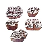 Crafty Pattern Assorted and Elephant Wooden Blocks