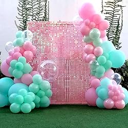 RUBFAC 129pcs Clear Balloons Different Sizes 18 12