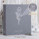Lanpn Photo Album 6x4 Linen 100 Pockets 1000 Pages Grey 34x31.5x9cm view 2