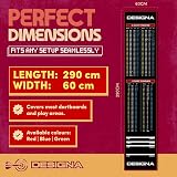Designa Darts Non Slip Carpet Darts Mat Red 60cm with Checkout Finish view 7