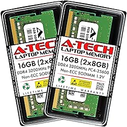 A-Tech 16GB (2x8GB) DDR4 3200 MHz SODIMM PC4-25600