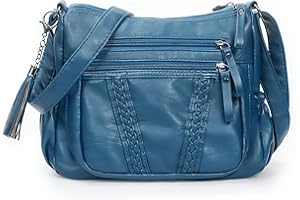 VOLGANIK ROCK Crossbody Bag for Women with Tassel Ladies Soft PU leather Purses and Handbag Pocketbooks