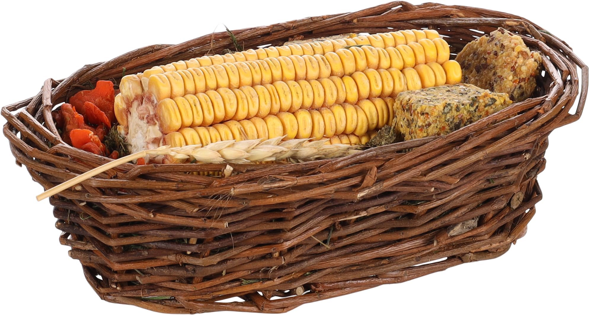 Flamingo FILLED EDIBLE WILLOW BASKET SMALL ANIMAL 150GR