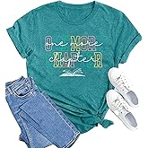 MAIHUN Reading Shirt for Women Book Lover Teacher Tshirt Just One More Chapter Bookworm Tee Top