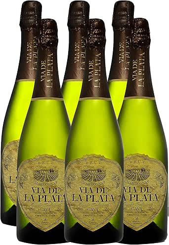 CAJA 6 UN. VIA DE LA PLATA CAVA CHARDONNAY BRUT: Amazon.es: Alimentación y bebidas