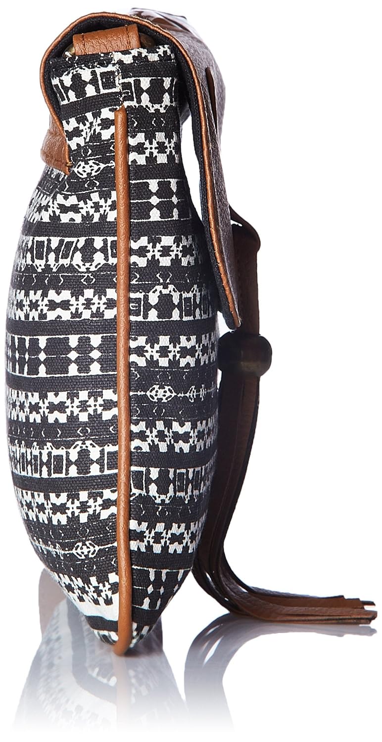 kanvas katha women's sling bag (black) (kksnaz002)