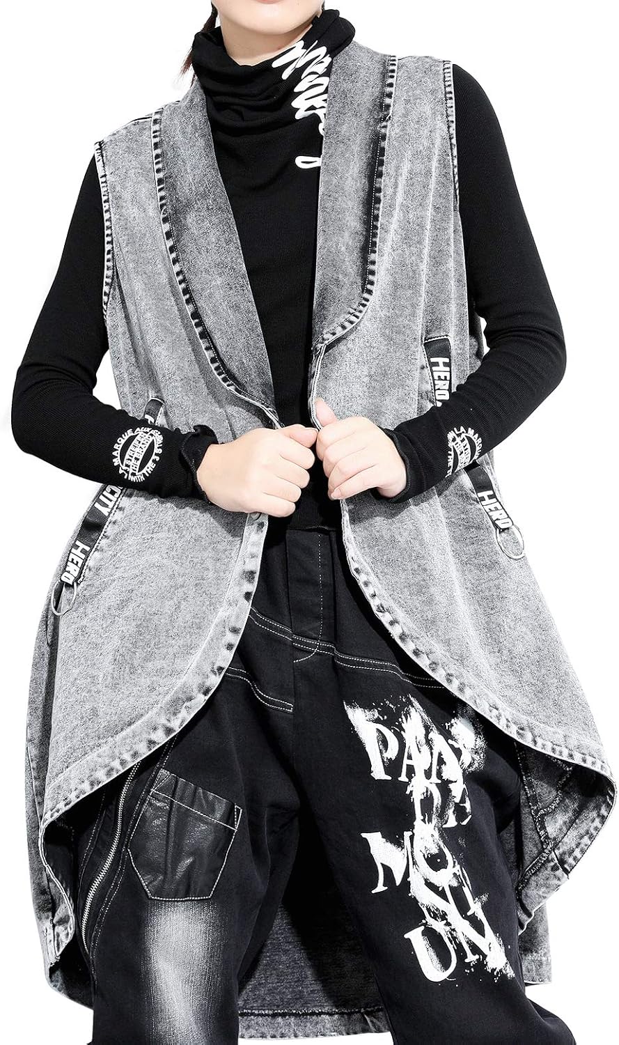 long black dressy cardigan