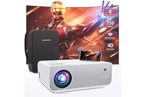 [4D/4P Keystone] Projector With WiFi And Bluetooth 4K Supported, 750ANSI Lumens 2024 Upgraded, ONOAYO True 1080P Projector, Two-way Bluetooth, Compatible with iOS/Android/PC/PS4/TV Stick/HDMI/USB